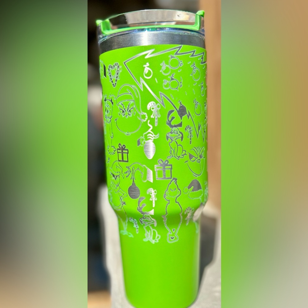 NEW! Engraved Grinch tumbler!